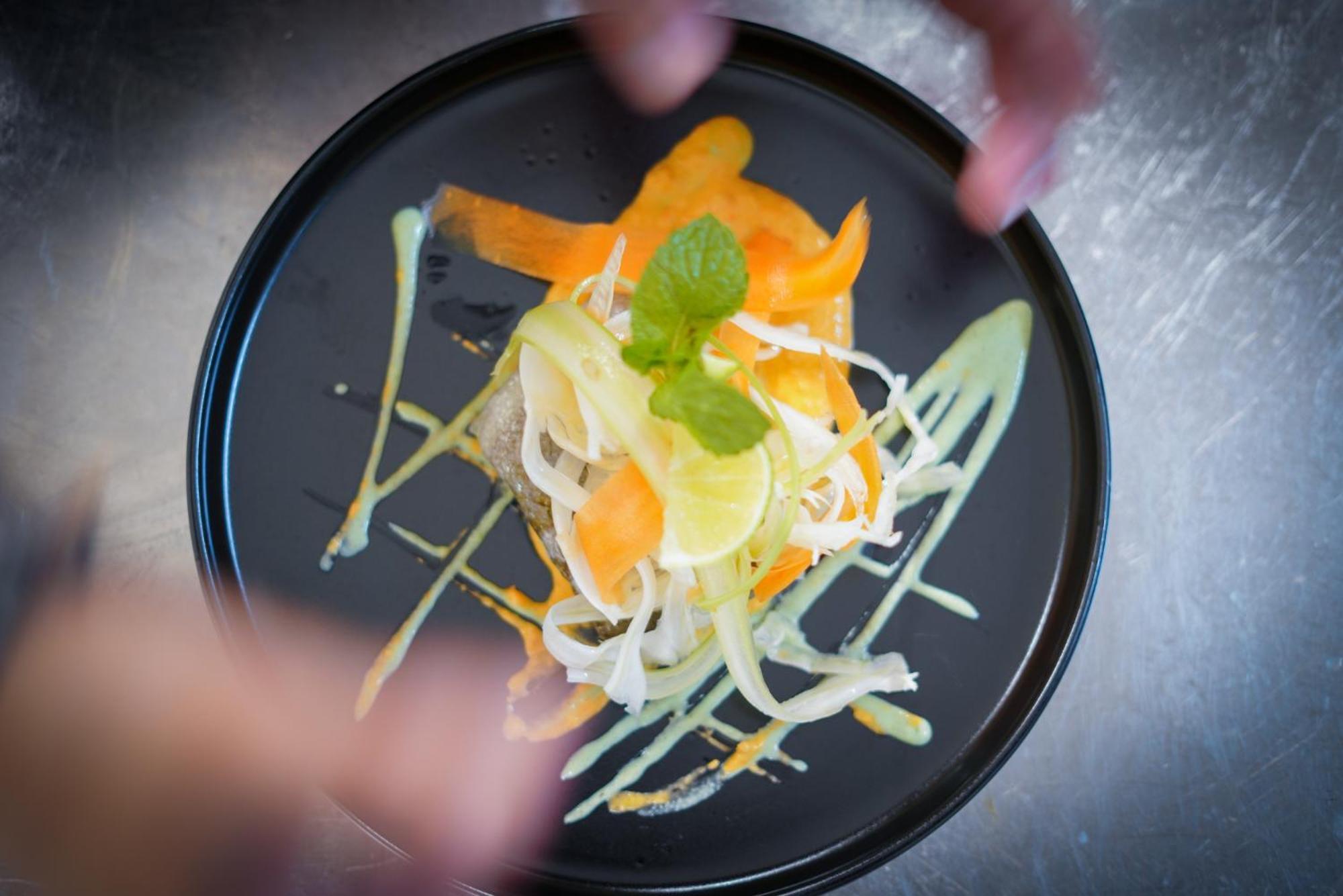 LHP Hotel Montecatini Palace&SPA Esterno foto A salad being plated